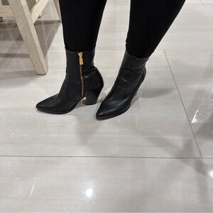 Michael Kors Black Leather Heeled Boots